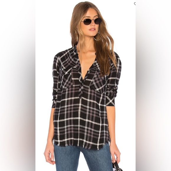 Rails - Redding Button Down Shirt in Grey White - Size S - Picture 1 of 4